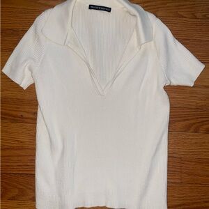 Never worn Brandy Melville short sleeve collard shirt